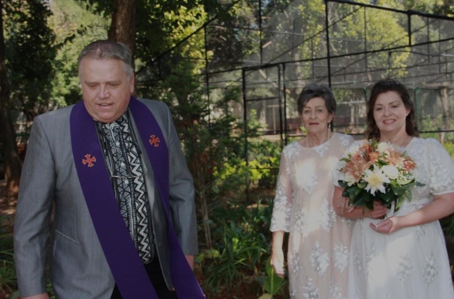 Wedding ceremony by Dr. Gerrit Rademeyer in Reddersburg