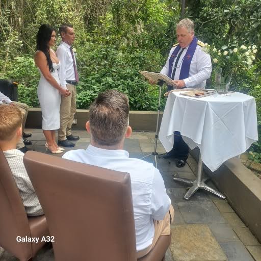 Wedding ceremony by Dr. Gerrit Rademeyer in Reddersburg