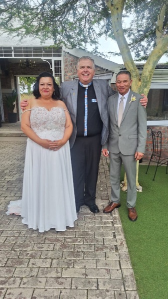 Wedding ceremony by Dr. Gerrit Rademeyer in Reddersburg