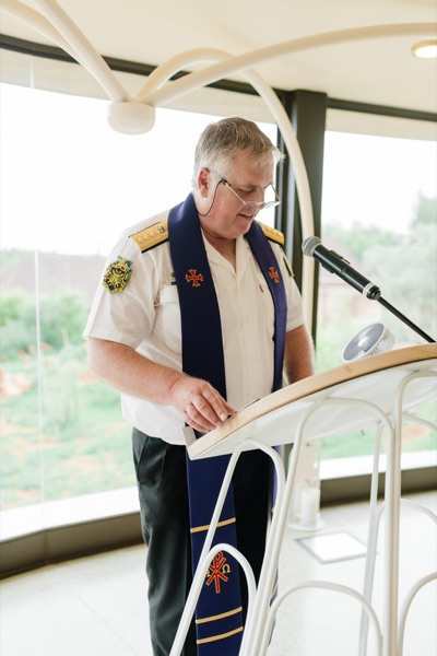 Wedding ceremony by Dr. Gerrit Rademeyer in Reddersburg