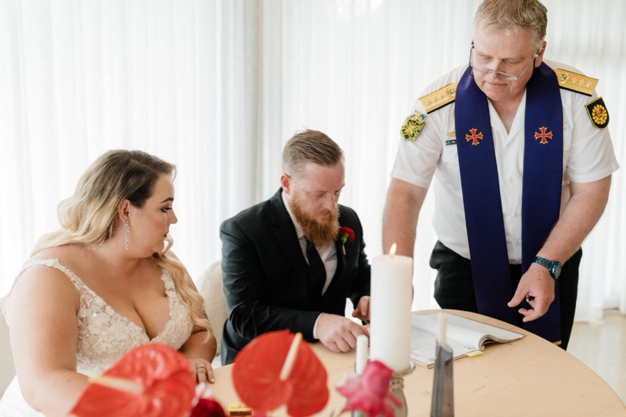 Wedding ceremony by Dr. Gerrit Rademeyer in Reddersburg
