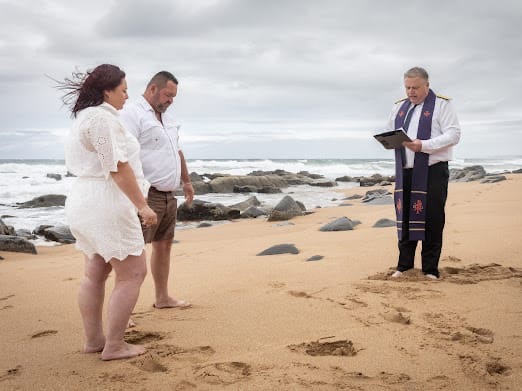 Wedding ceremony by Dr. Gerrit Rademeyer in Reddersburg